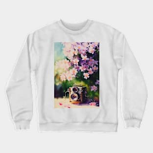 Watercolor vintage camera Crewneck Sweatshirt